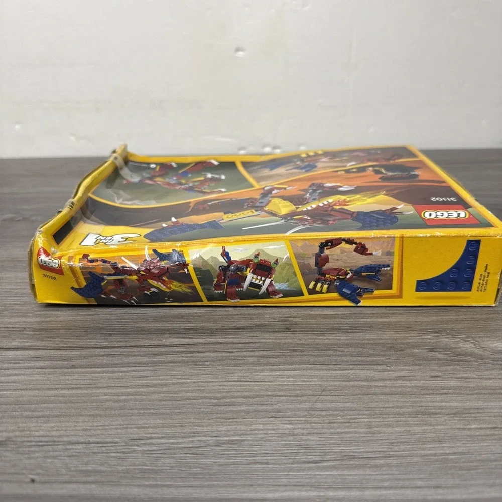 LEGO Creator 3 in 1 Fire Dragon 31102 New Sealed Retired Set 234 Pcs